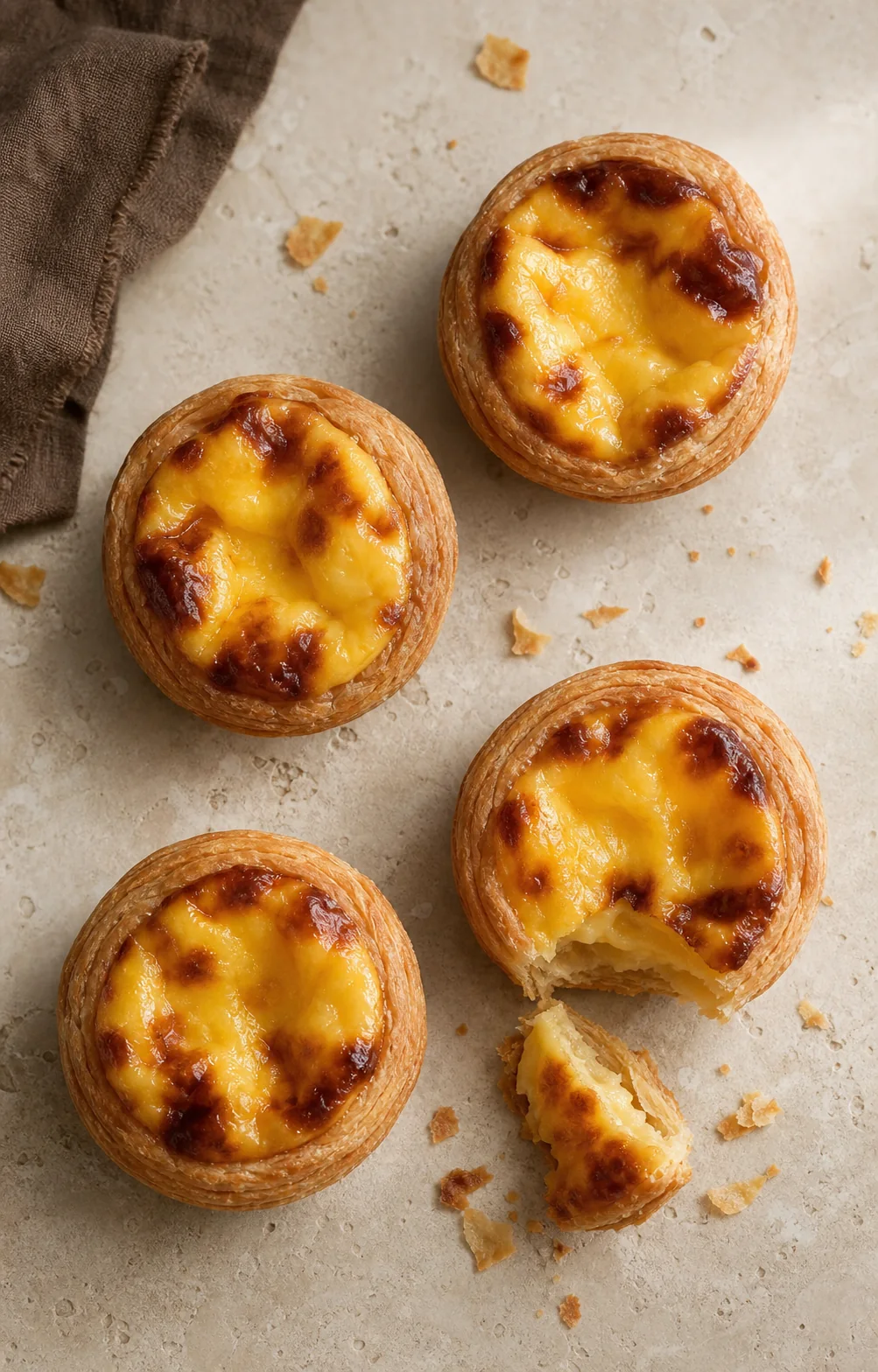 Egg Tart — tampak atas